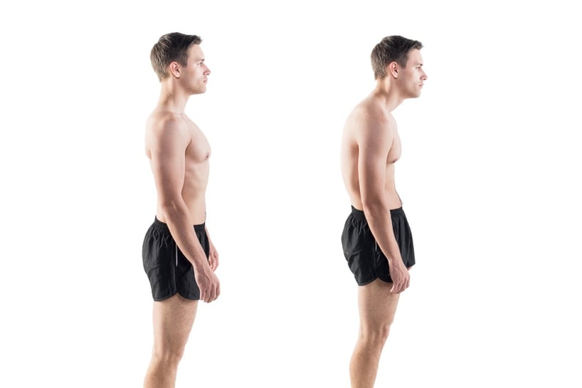 Bonne posture vs mauvaise posture