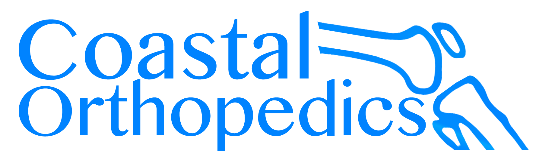 coastalortho mono tone blue logo